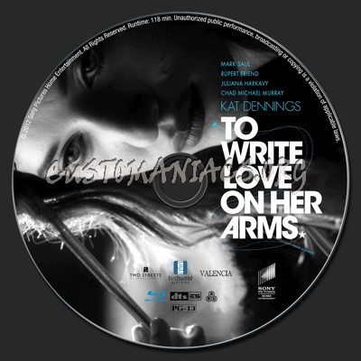 To Write Love on Her Arms blu-ray label