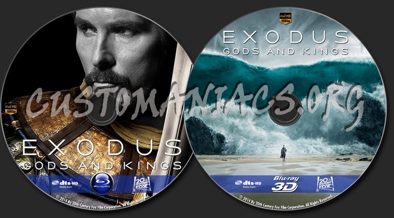 Exodus Gods and Kings blu-ray label