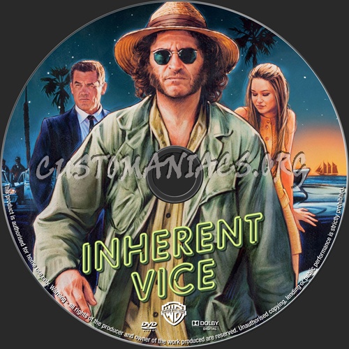 Inherent Vice dvd label