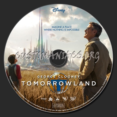 Tomorrowland dvd label