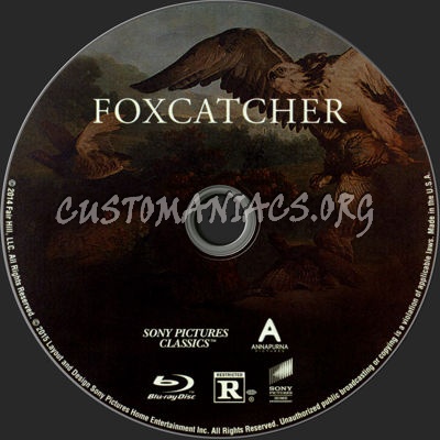 Foxcatcher blu-ray label