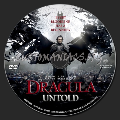 Dracula Untold dvd label