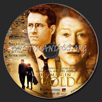 Woman in Gold dvd label