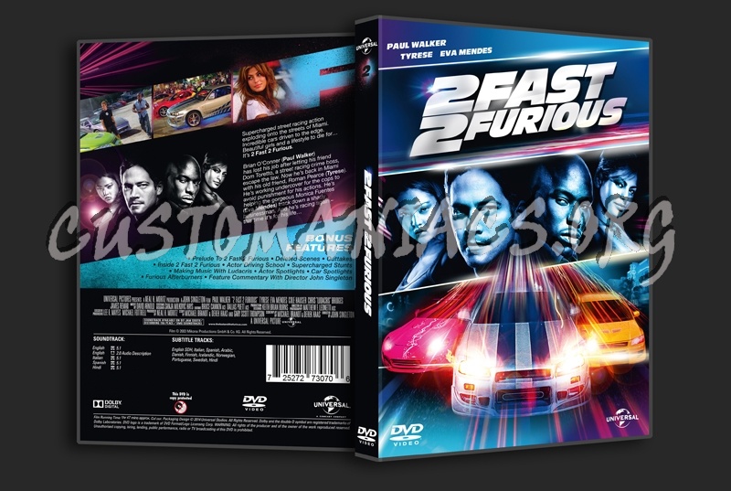 2 Fast 2 Furious dvd cover