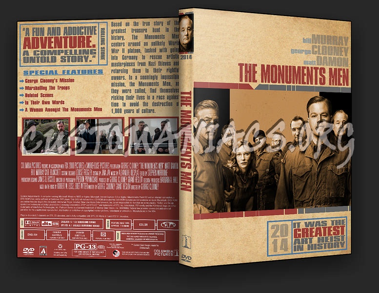 The Monuments Men dvd cover