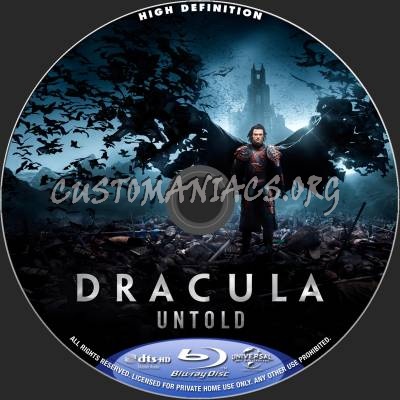 Dracula Untold blu-ray label