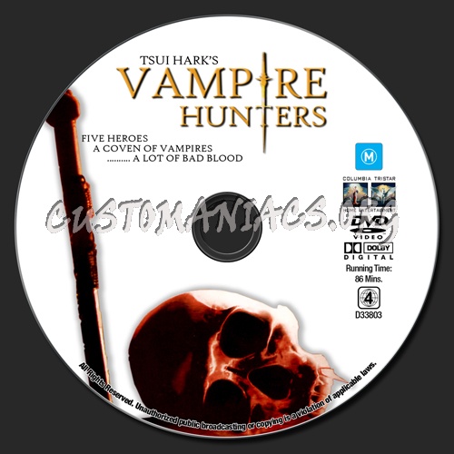 Vampire Hunters dvd label