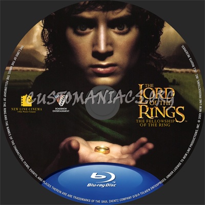 The Lord Of The Rings: The Fellowship Of The Ring blu-ray label - DVD ...