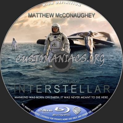 Interstellar blu-ray label