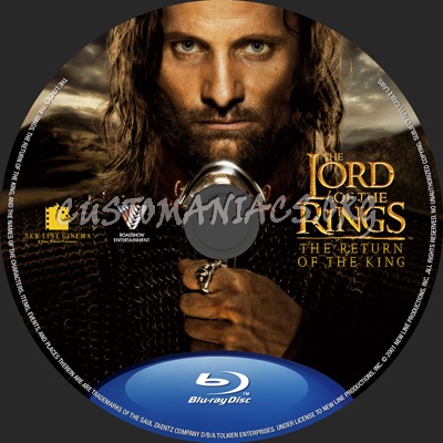 The Lord Of The Rings: The Return Of The King blu-ray label