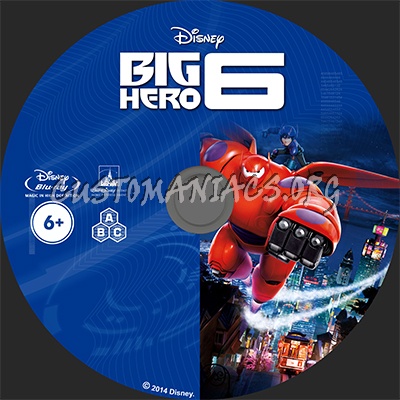 Big Hero 6 blu-ray label