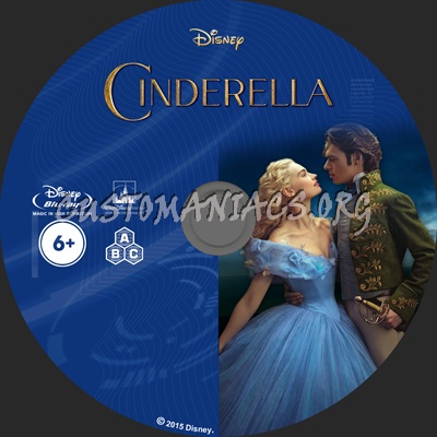 Cinderella (2015) blu-ray label