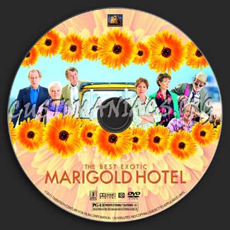 The Best Exotic Marigold Hotel dvd label