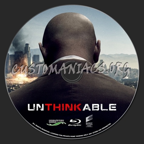 Unthinkable blu-ray label