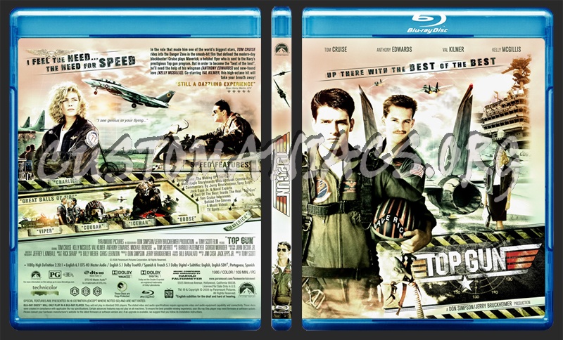 Top Gun blu-ray cover - DVD Covers & Labels by Customaniacs, id: 223716 ...