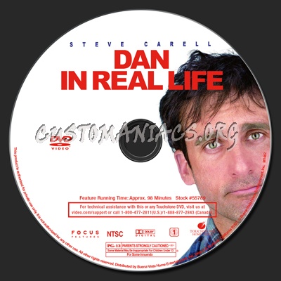 Dan In Real Life dvd label