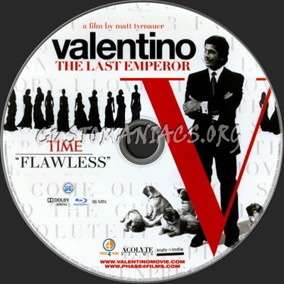 Valentino blu-ray label