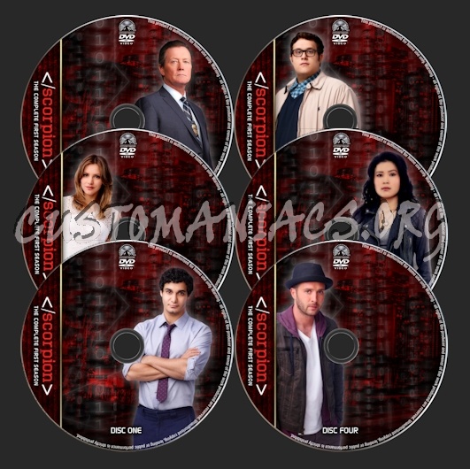 Scorpion - Season 1 - TV Collection dvd label