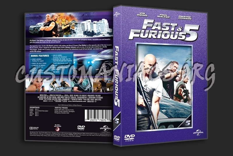 Fast & Furious 5 dvd cover