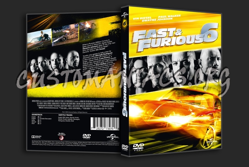 Fast & Furious 6 dvd cover