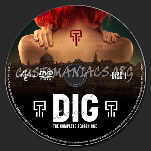 Dig Season 1 dvd label