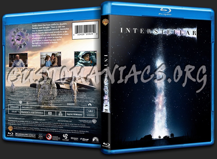 Interstellar blu-ray cover