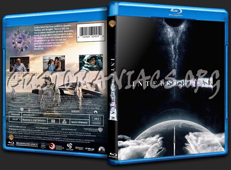 Interstellar blu-ray cover