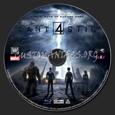 Fantastic Four (2015) blu-ray label