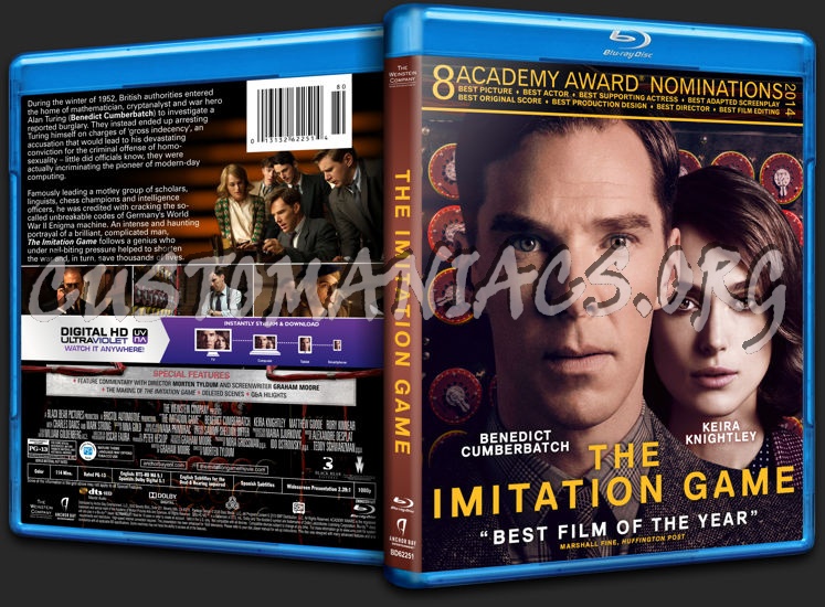 The Imitation Game blu-ray cover