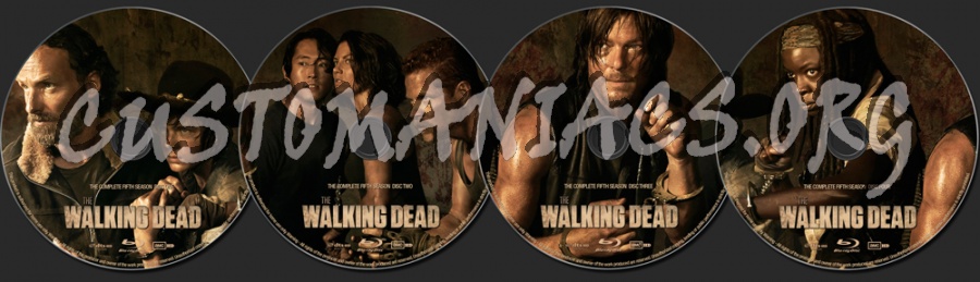 The Walking Dead Season 5 blu-ray label