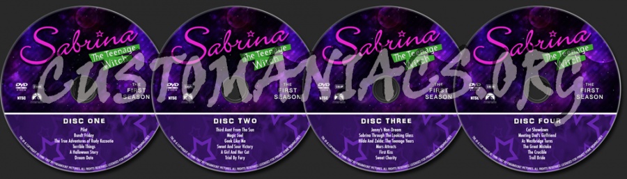 Sabrina The Teenage Witch - The First Season dvd label