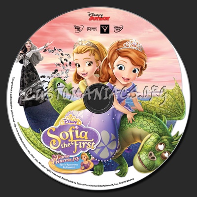 Sofia the First The Curse of Princess Ivy dvd label