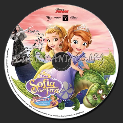 Sofia the First The Curse of Princess Ivy blu-ray label