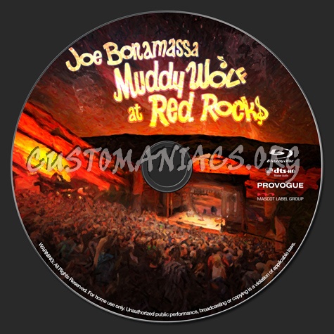 Joe Bonamassa Muddy Wolf at Red Rocks (2015) blu-ray label