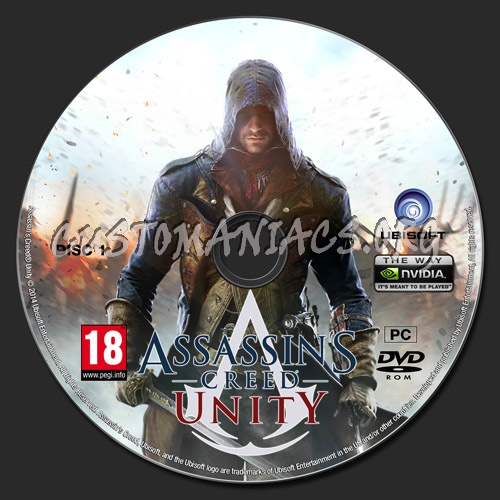 Assassin's Creed Unity dvd label