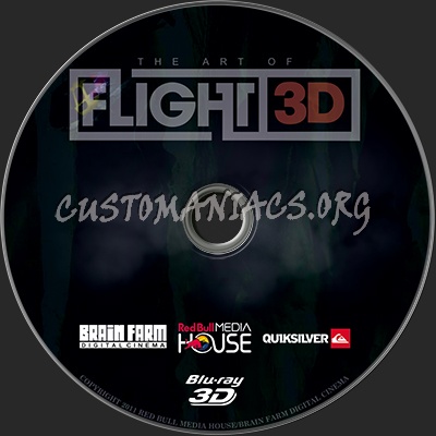 The Art of Flight 3D blu-ray label