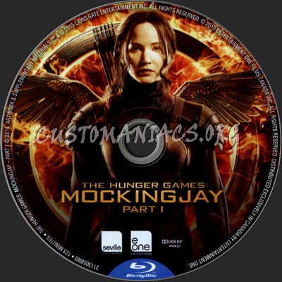 The Hunger Games: Mockingjay Part 1 blu-ray label