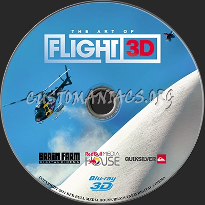 The Art of Flight 2D & 3D blu-ray label