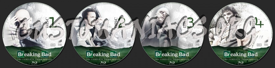 Breaking Bad Season 3 blu-ray label