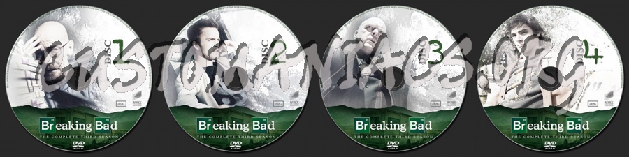 Breaking Bad Season 3 dvd label