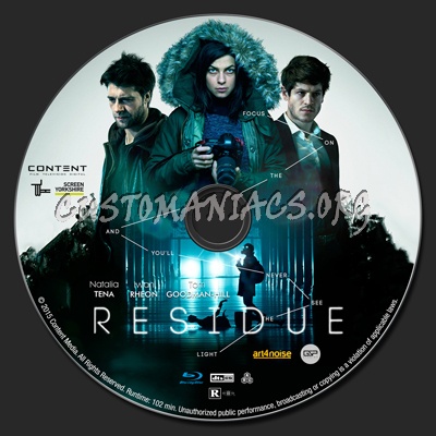 Residue blu-ray label