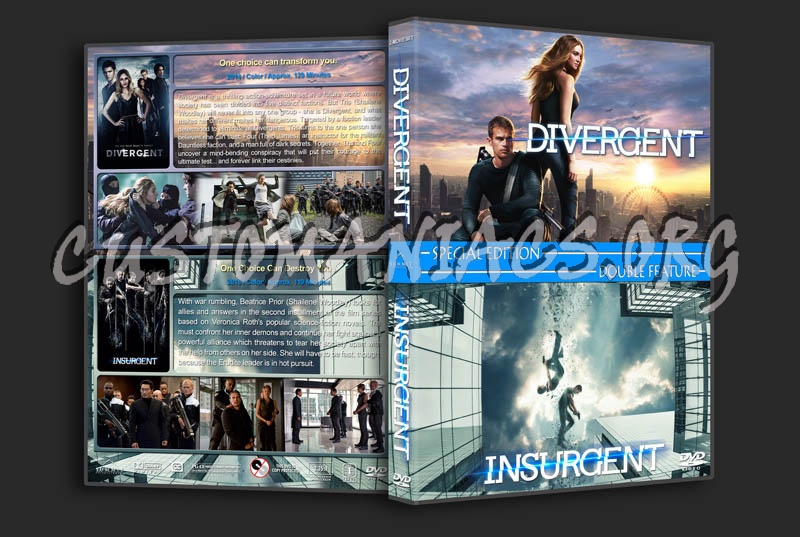 Divergent / Insurgent Double Feature dvd cover