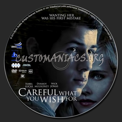 Careful What You Wish For dvd label