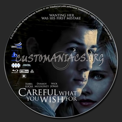 Careful What You Wish For blu-ray label