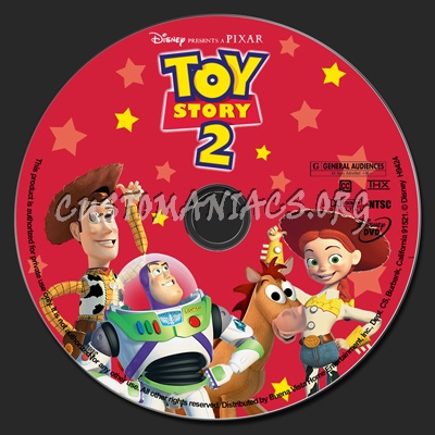 Toy Story 2 dvd label