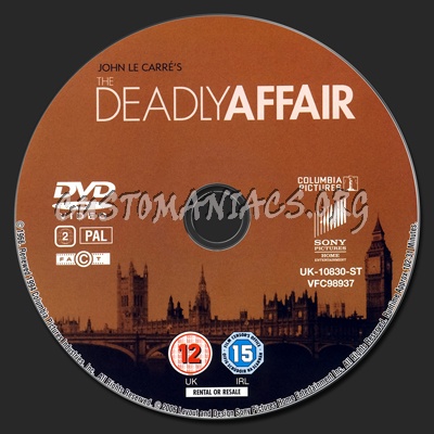 The Deadly Affair dvd label