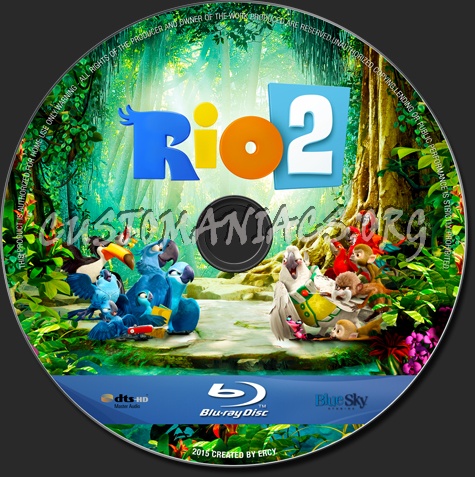 Rio 2 blu-ray label