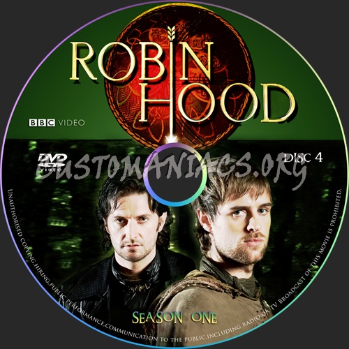 Robin Hood season 1 d1-d6 dvd label