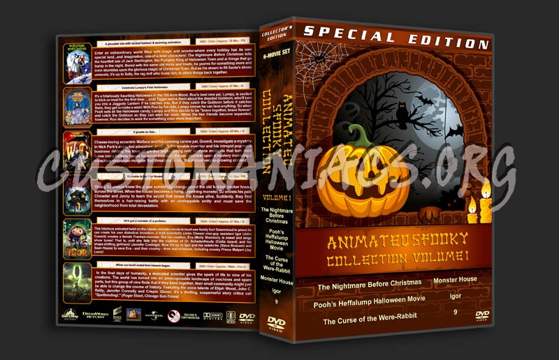 Animated Spooky Collection - Volume 1 dvd cover