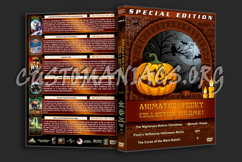 Animated Spooky Collection - Volume 1 dvd cover